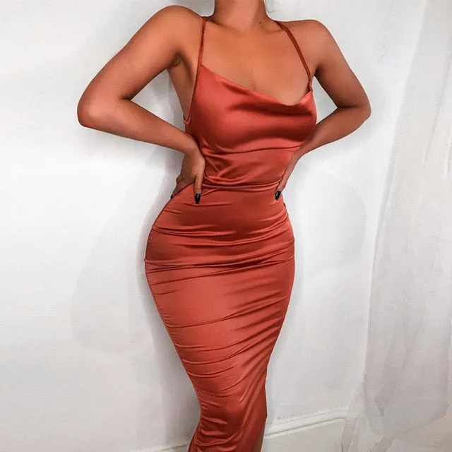 Dahlia Satin Dress