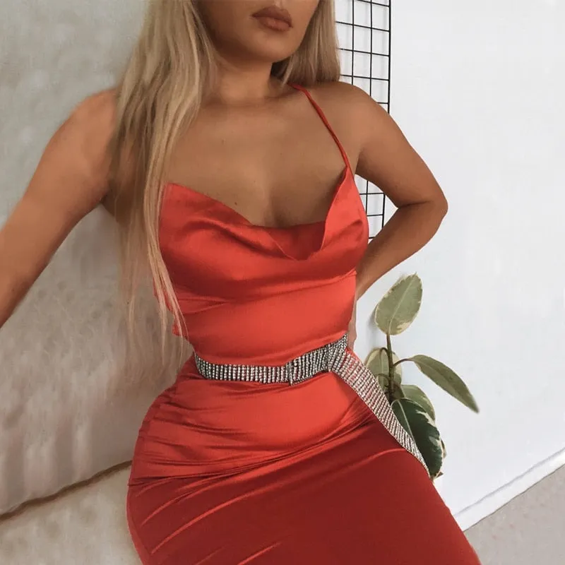 Dahlia Satin Dress