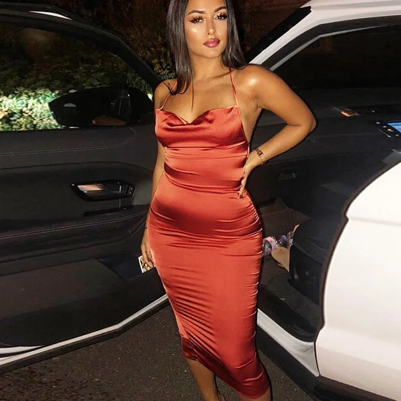 Dahlia Satin Dress