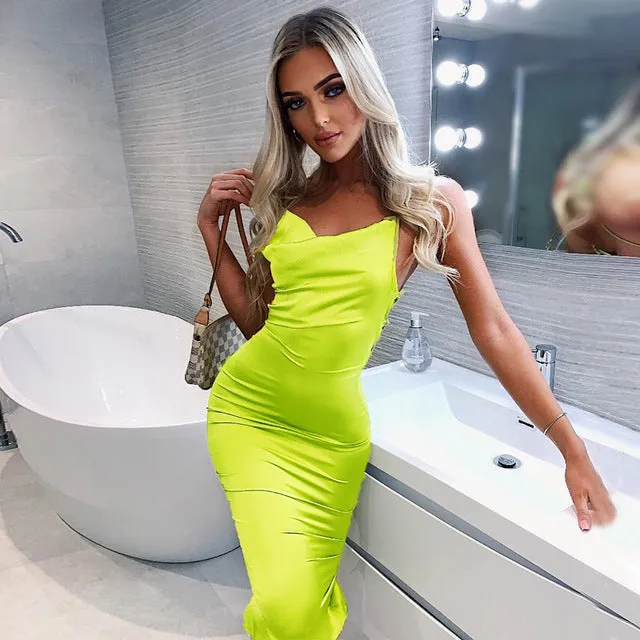 Dahlia Satin Dress