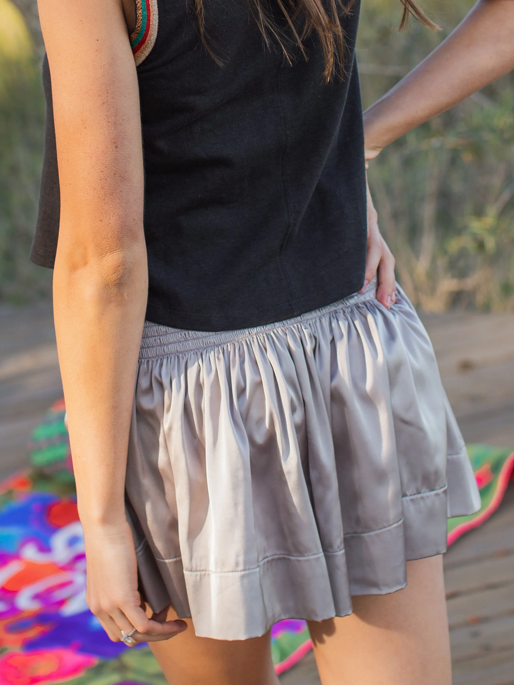 Daisy Skort - Silver