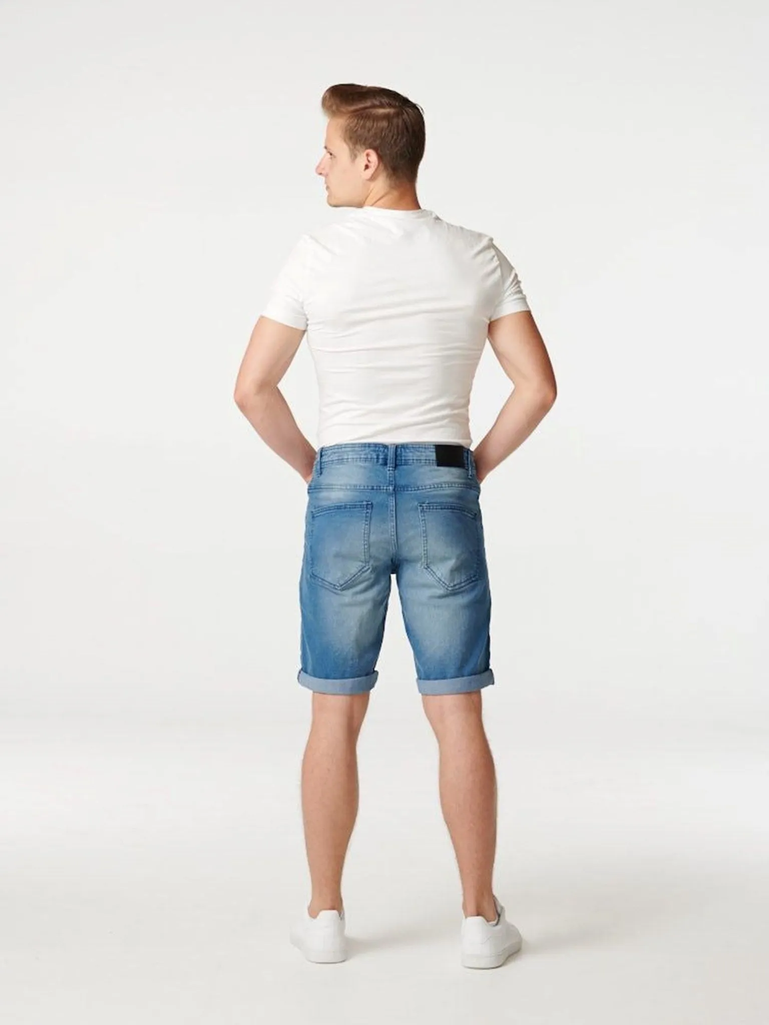 Denim Shorts - Blå