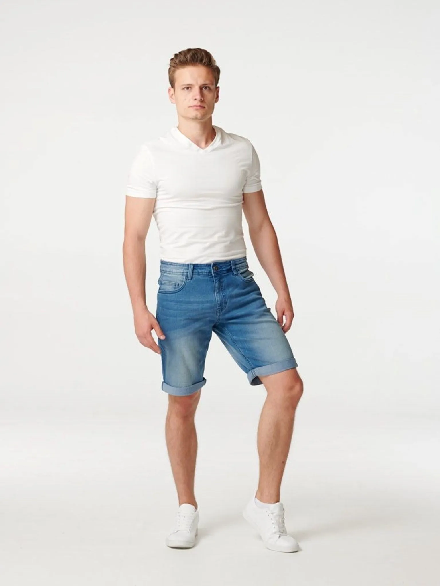 Denim Shorts - Blå
