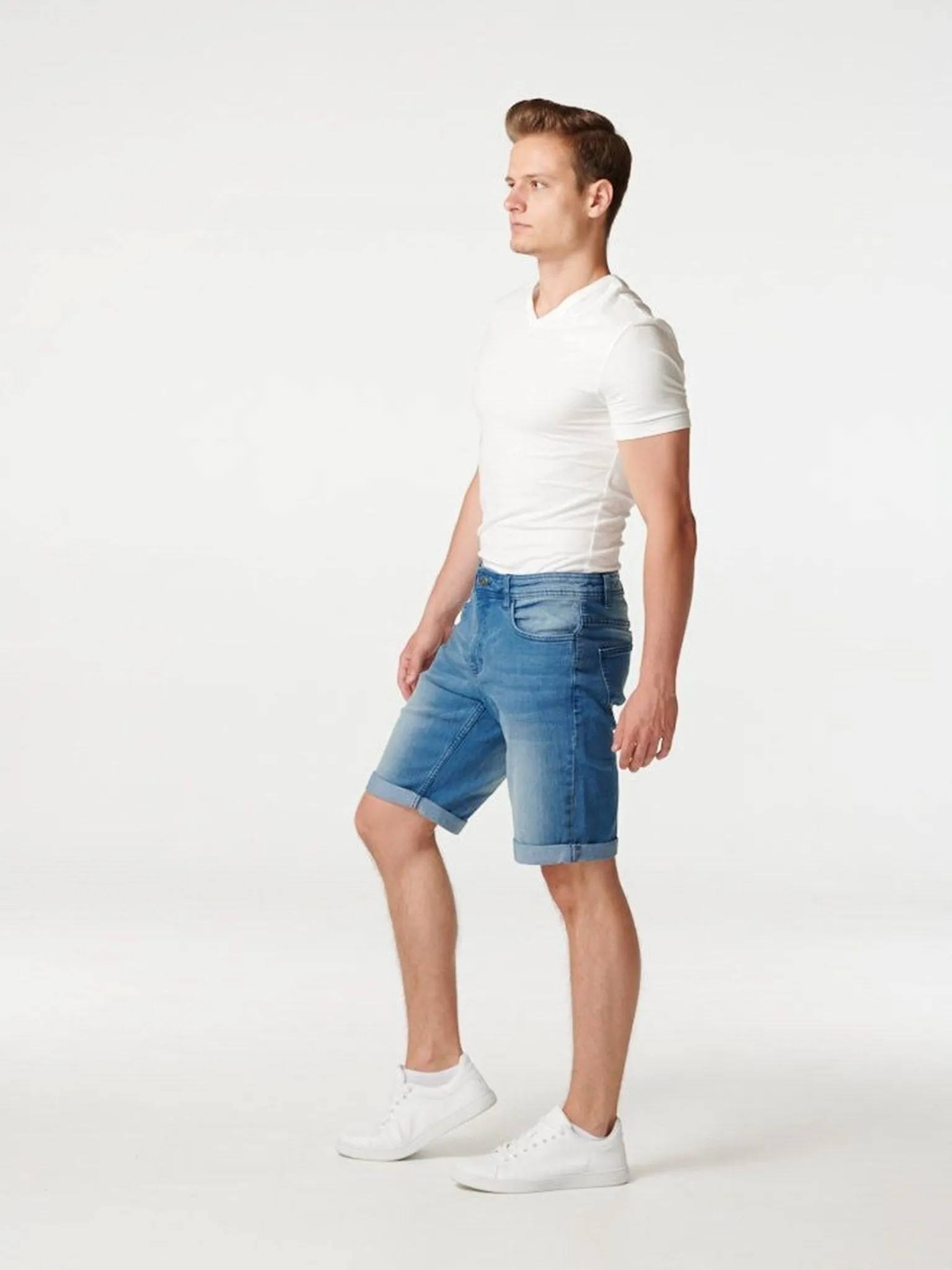 Denim Shorts - Blå