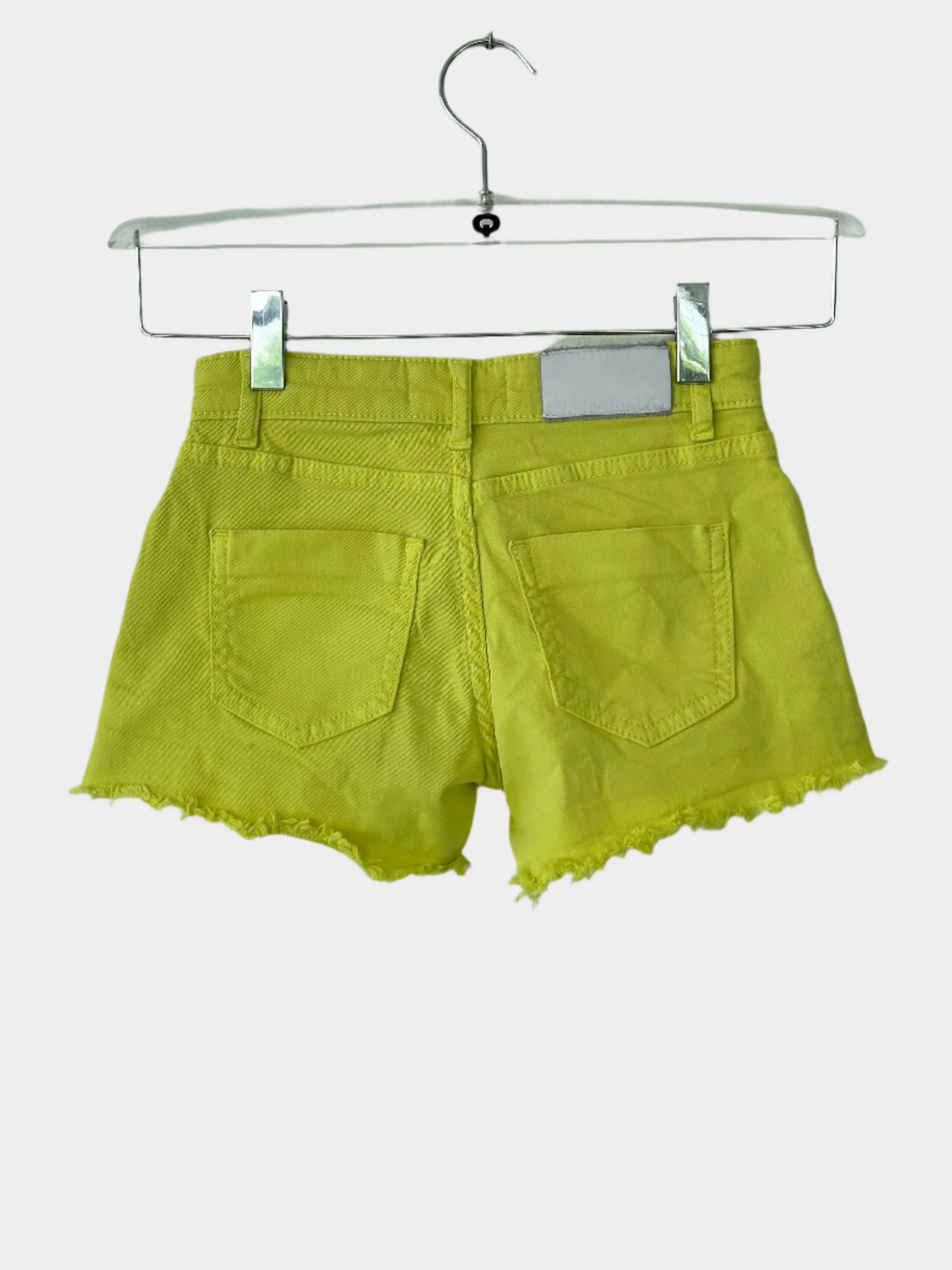 Denim Yellow Shorts