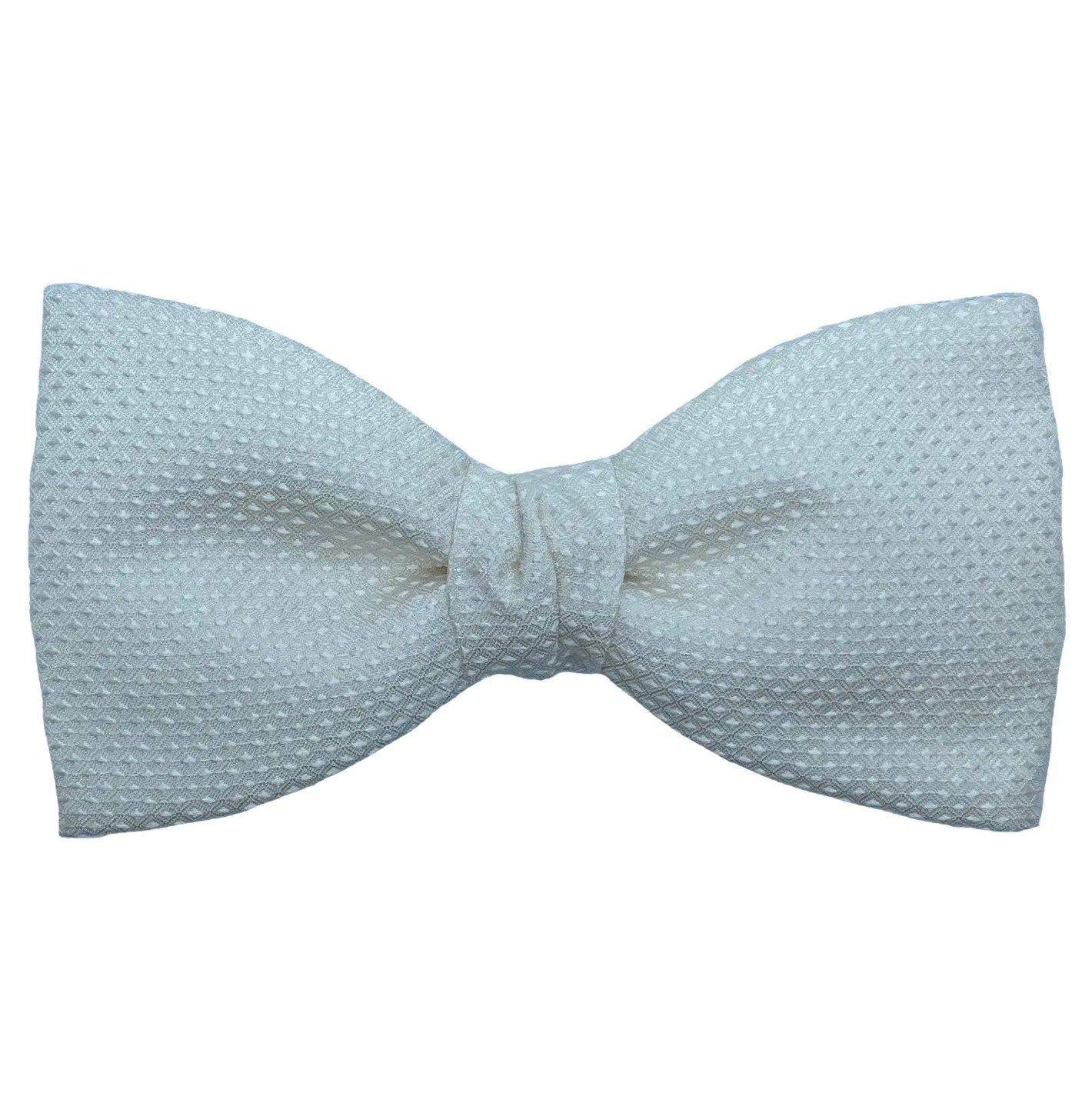 Dormeuil Ivory Self Pattern Bow Tie