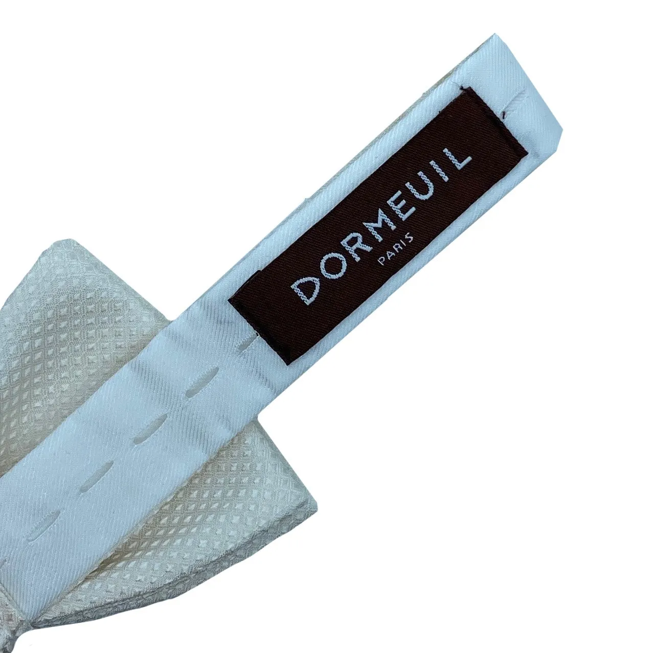 Dormeuil Ivory Self Pattern Bow Tie