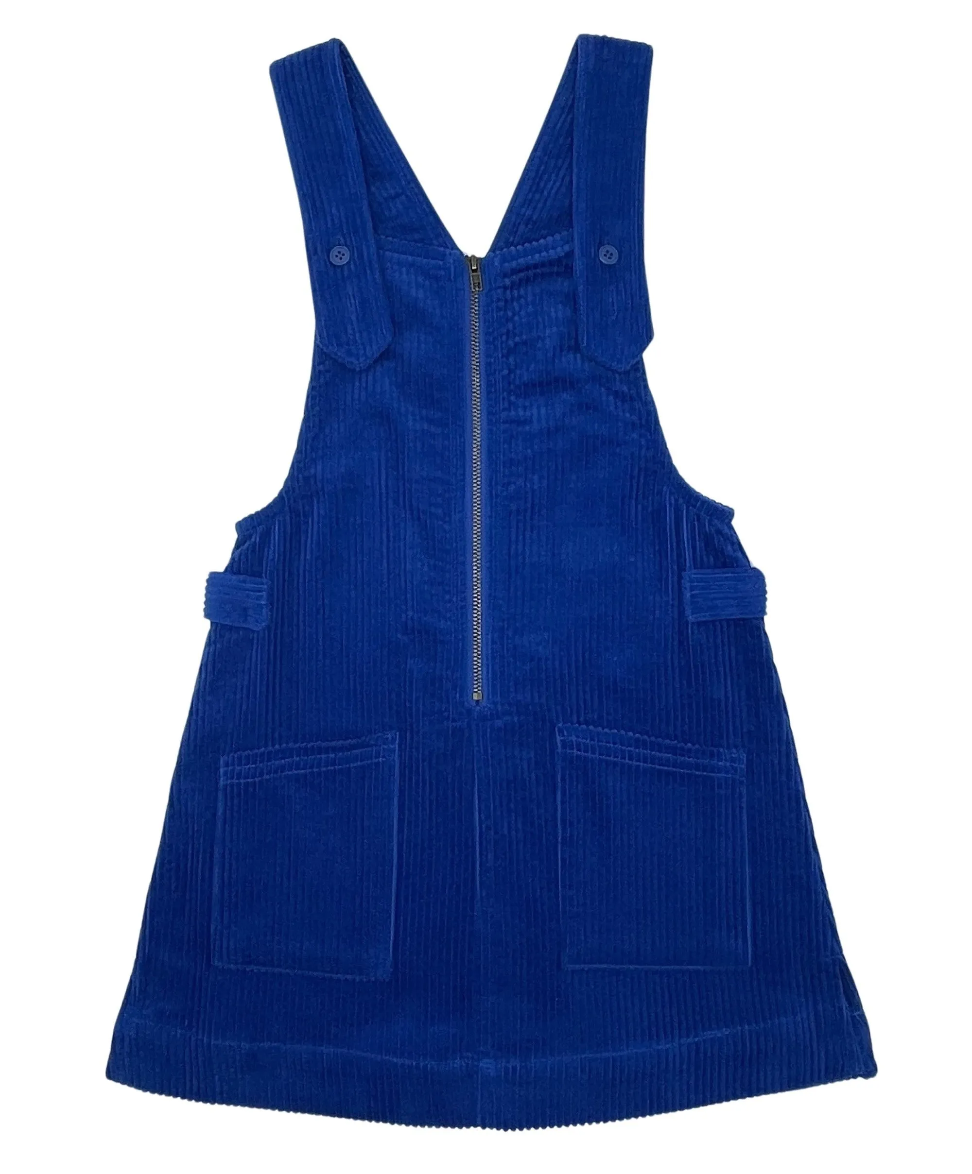 dress corduroy pinafore - royal blue