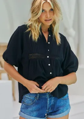 Ebony Cotton Blouse