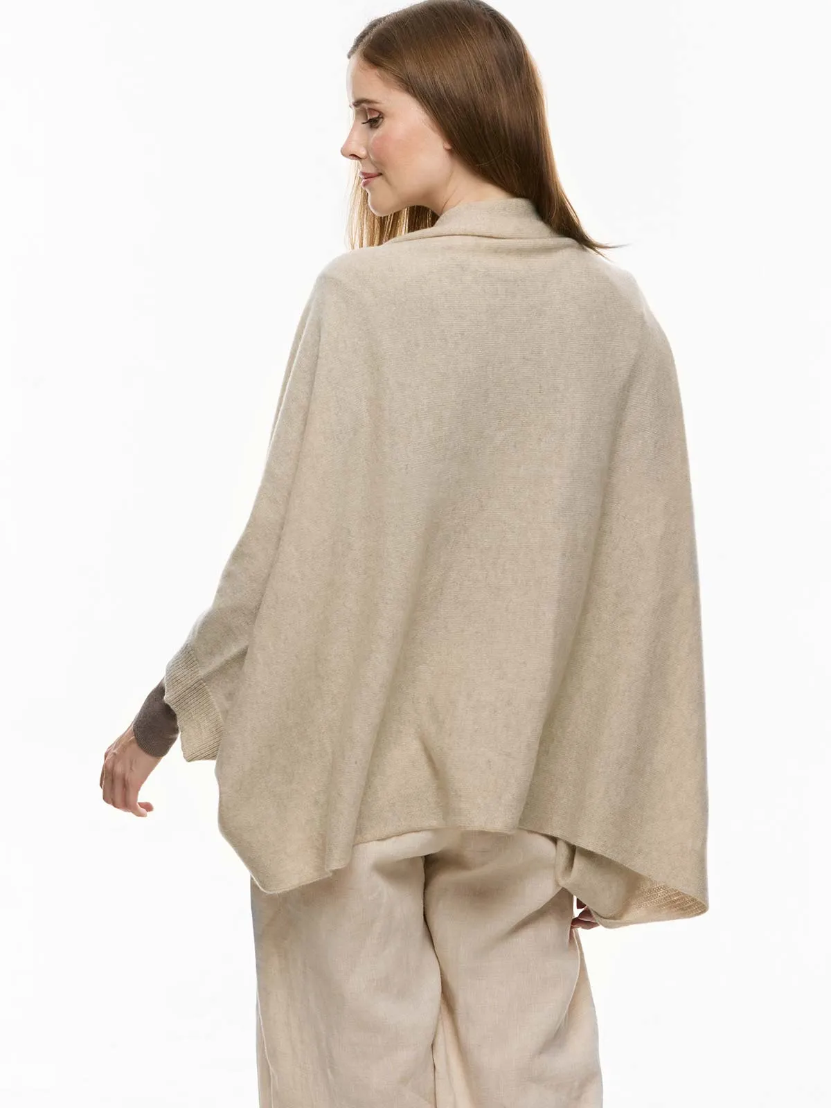 Ecru Wearable Cashmere Wrap