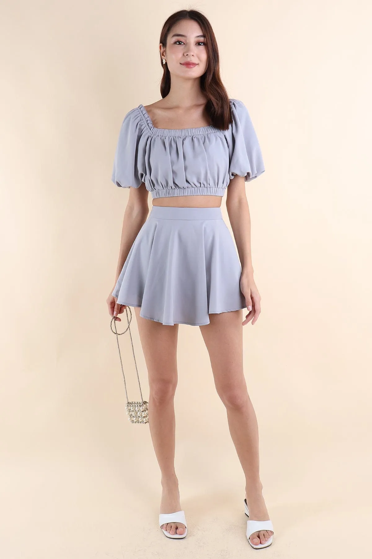 ELLAMAE 2-PC SKORTS SET IN PERIWINKLE