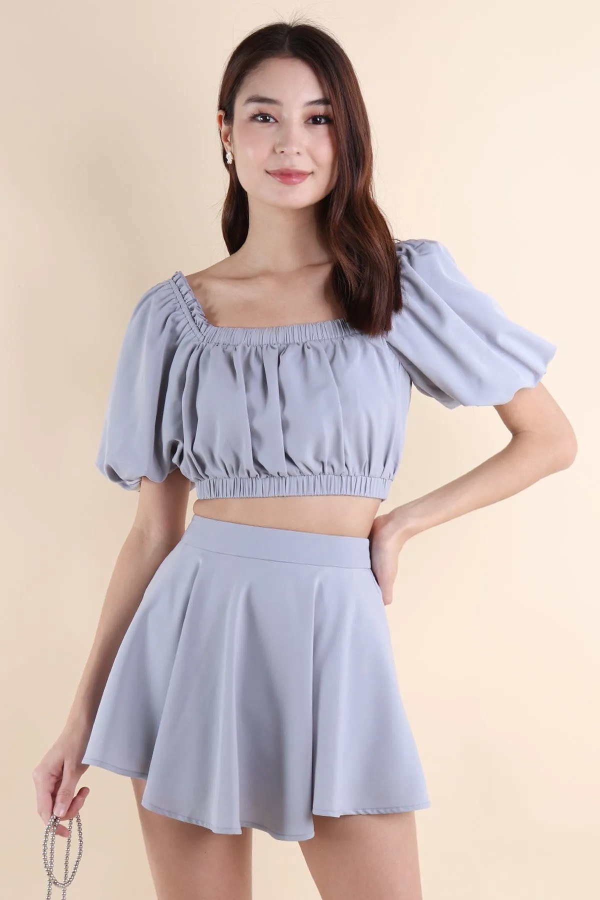 ELLAMAE 2-PC SKORTS SET IN PERIWINKLE
