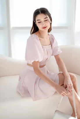 ELLAMAE 2-PC SKORTS SET IN PINK