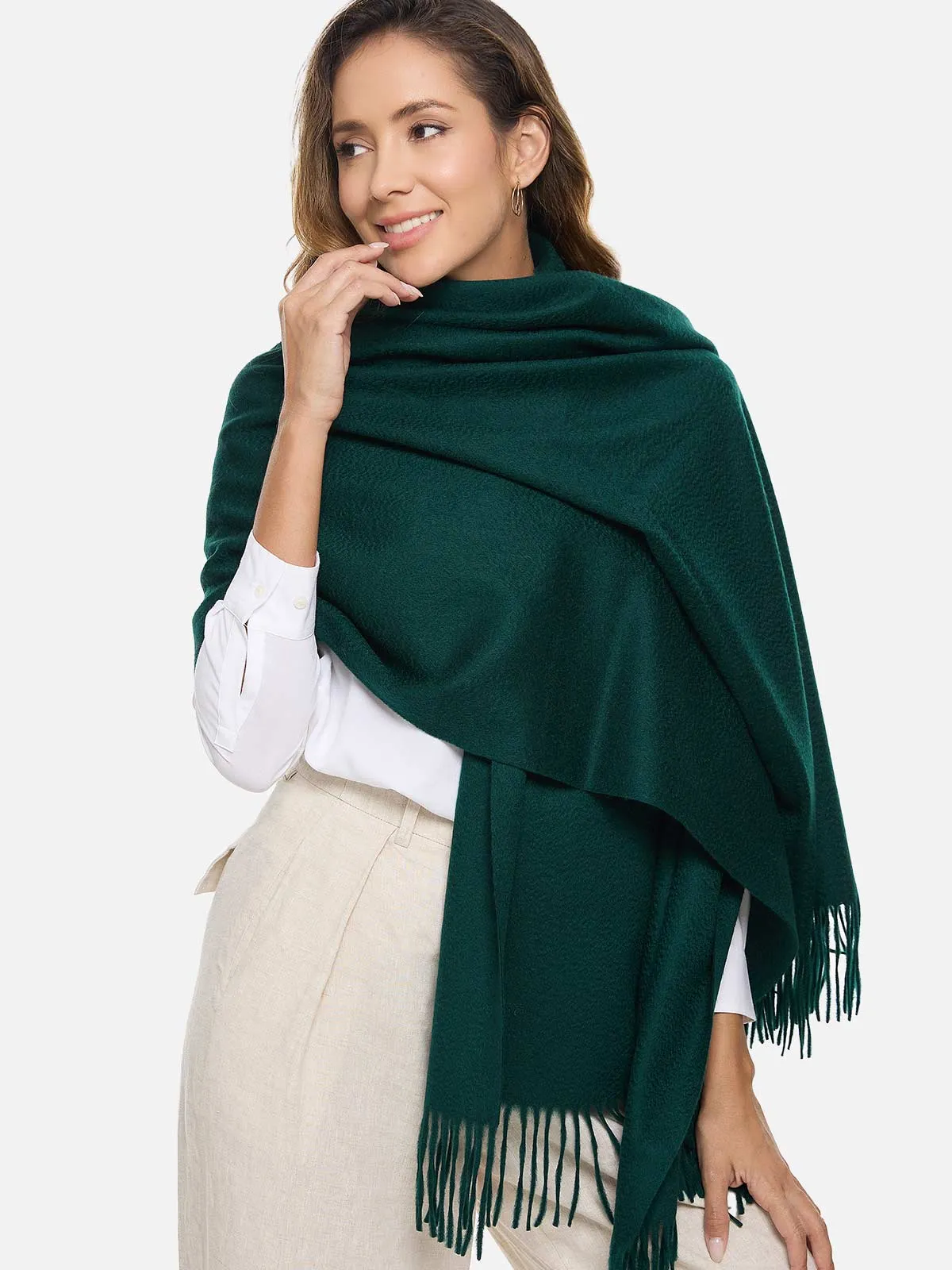 Emerald Green Cashmere Wrap