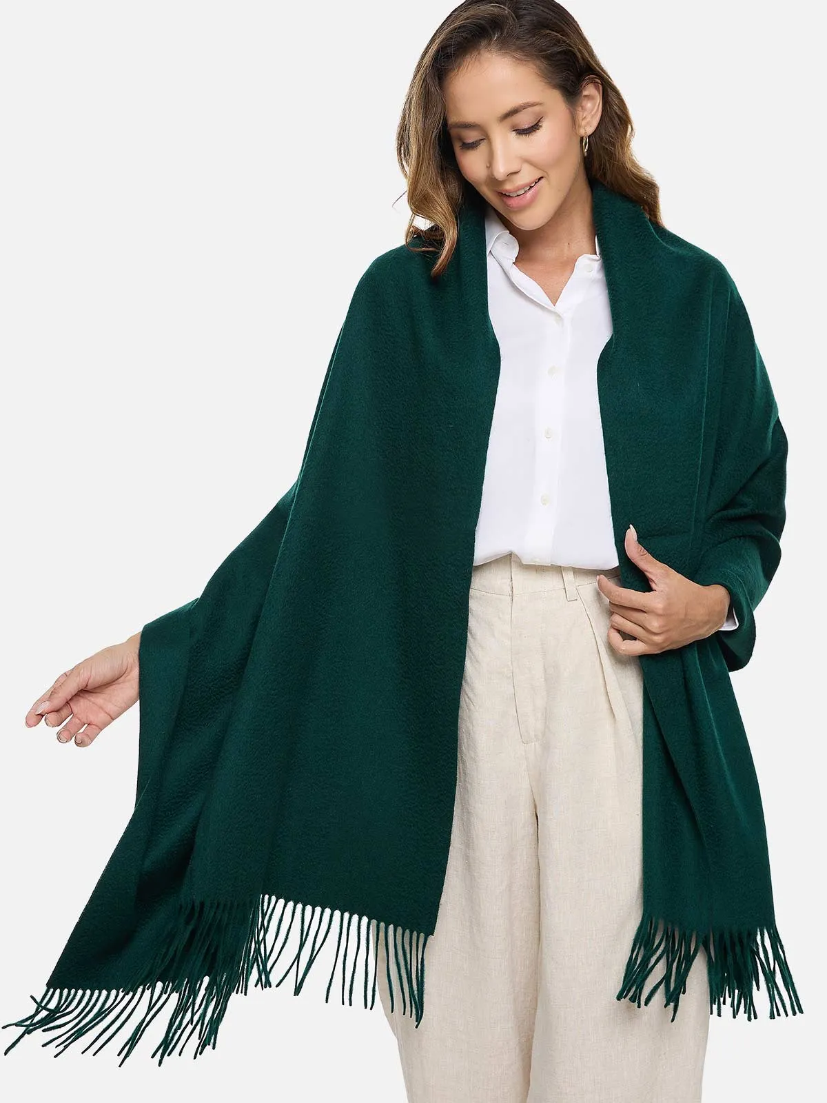 Emerald Green Cashmere Wrap