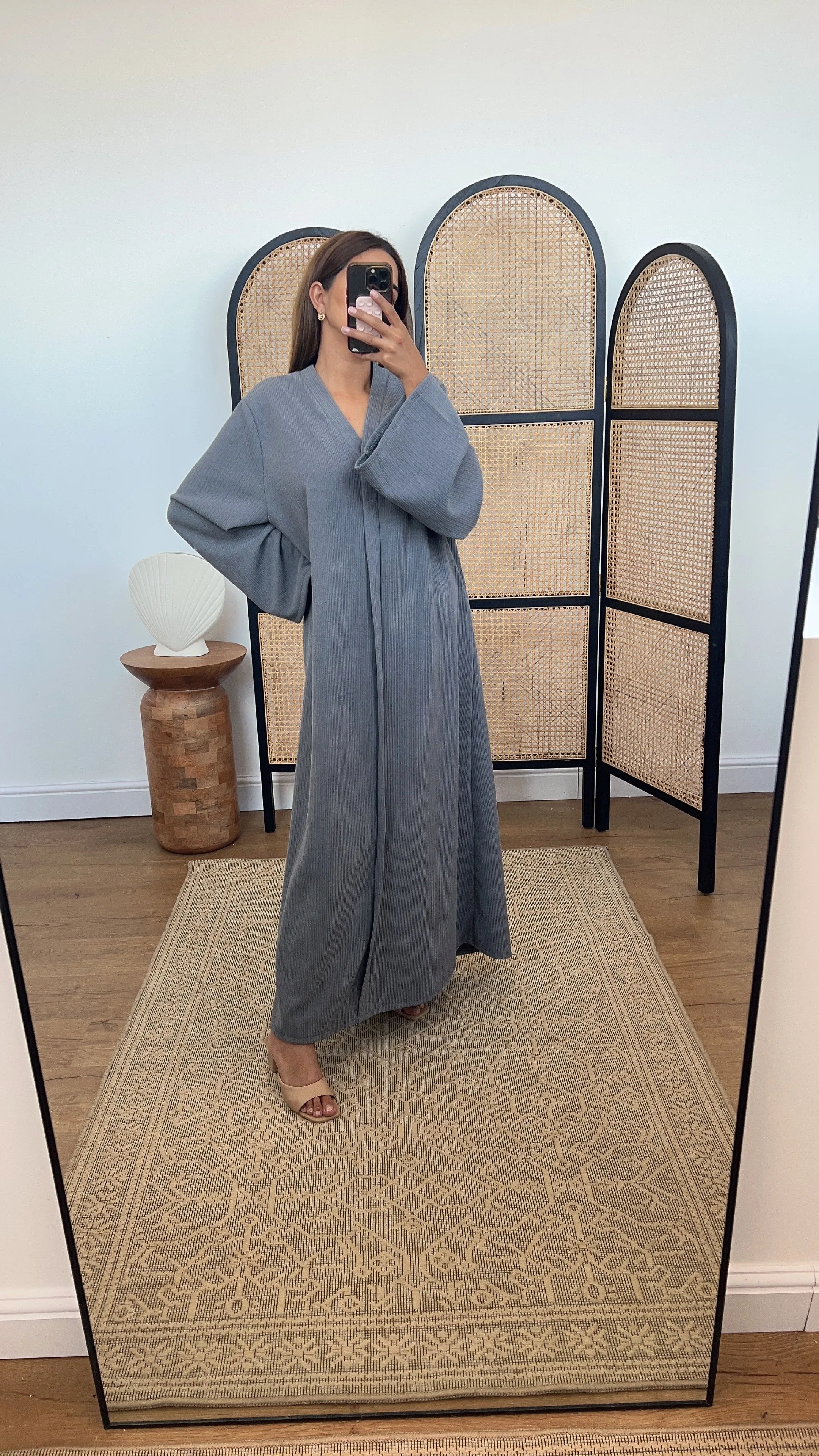 Esra cordroy dress grey