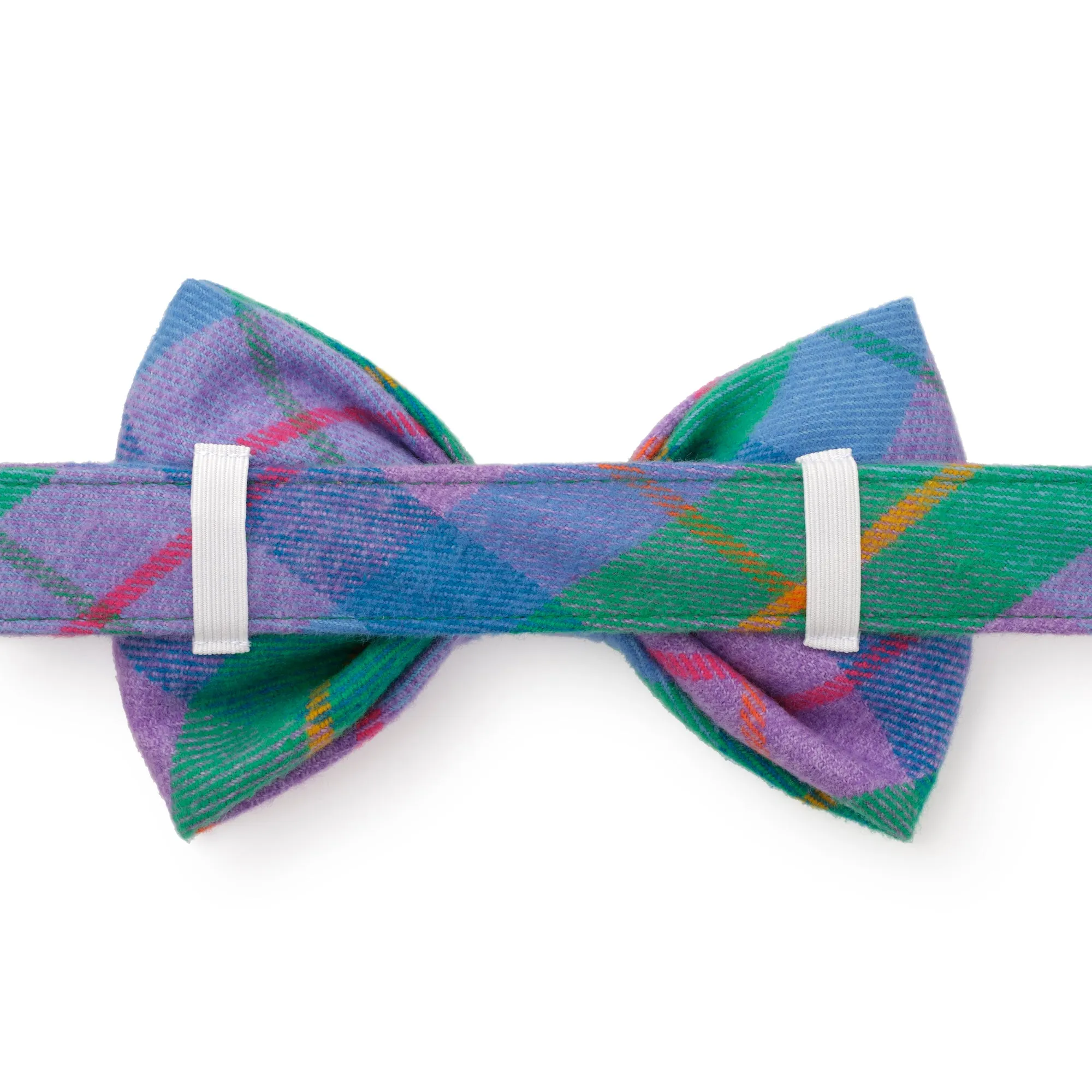 Fable Plaid Flannel Dog Bow Tie