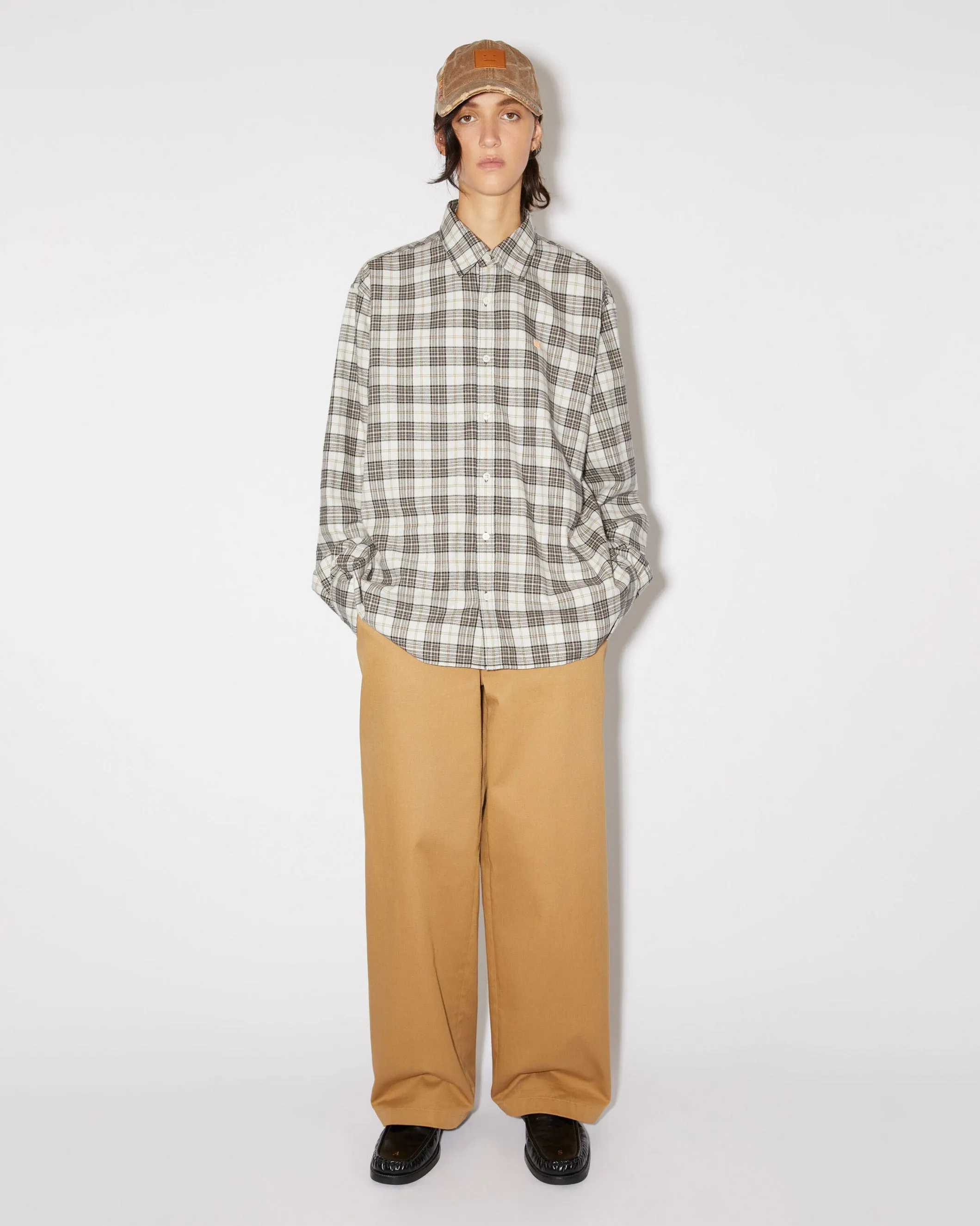 Flannel Check Face Shirt
