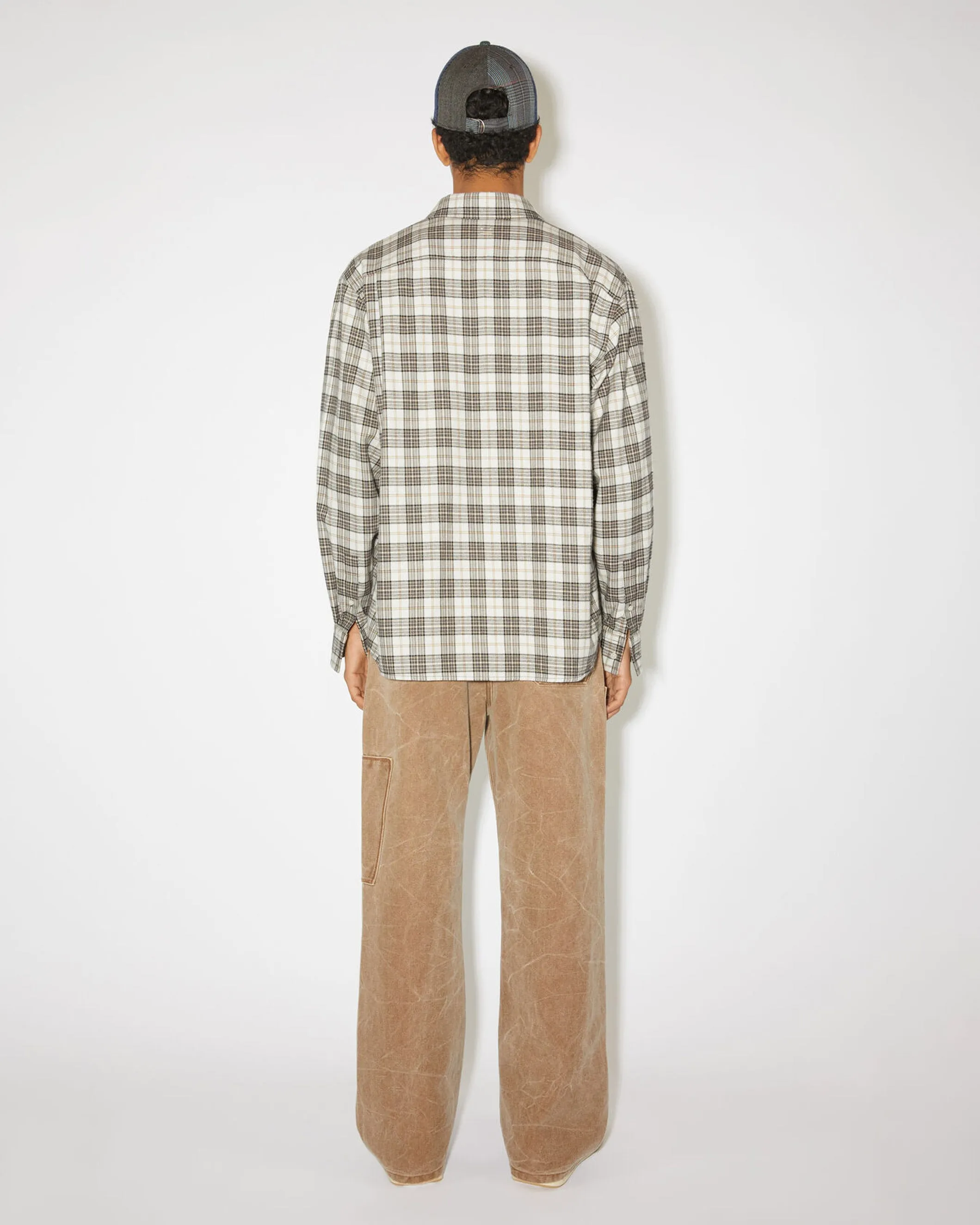 Flannel Check Face Shirt