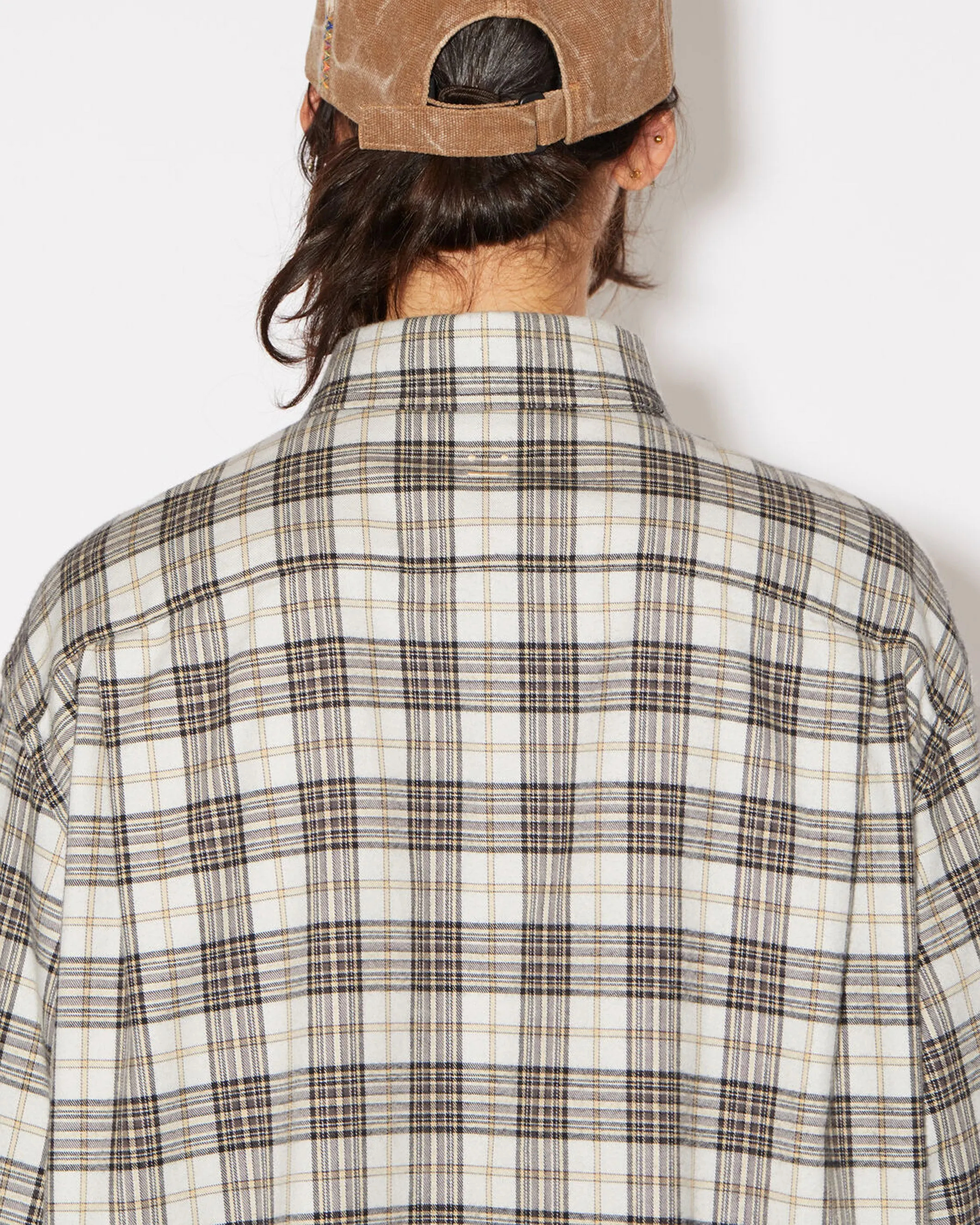 Flannel Check Face Shirt