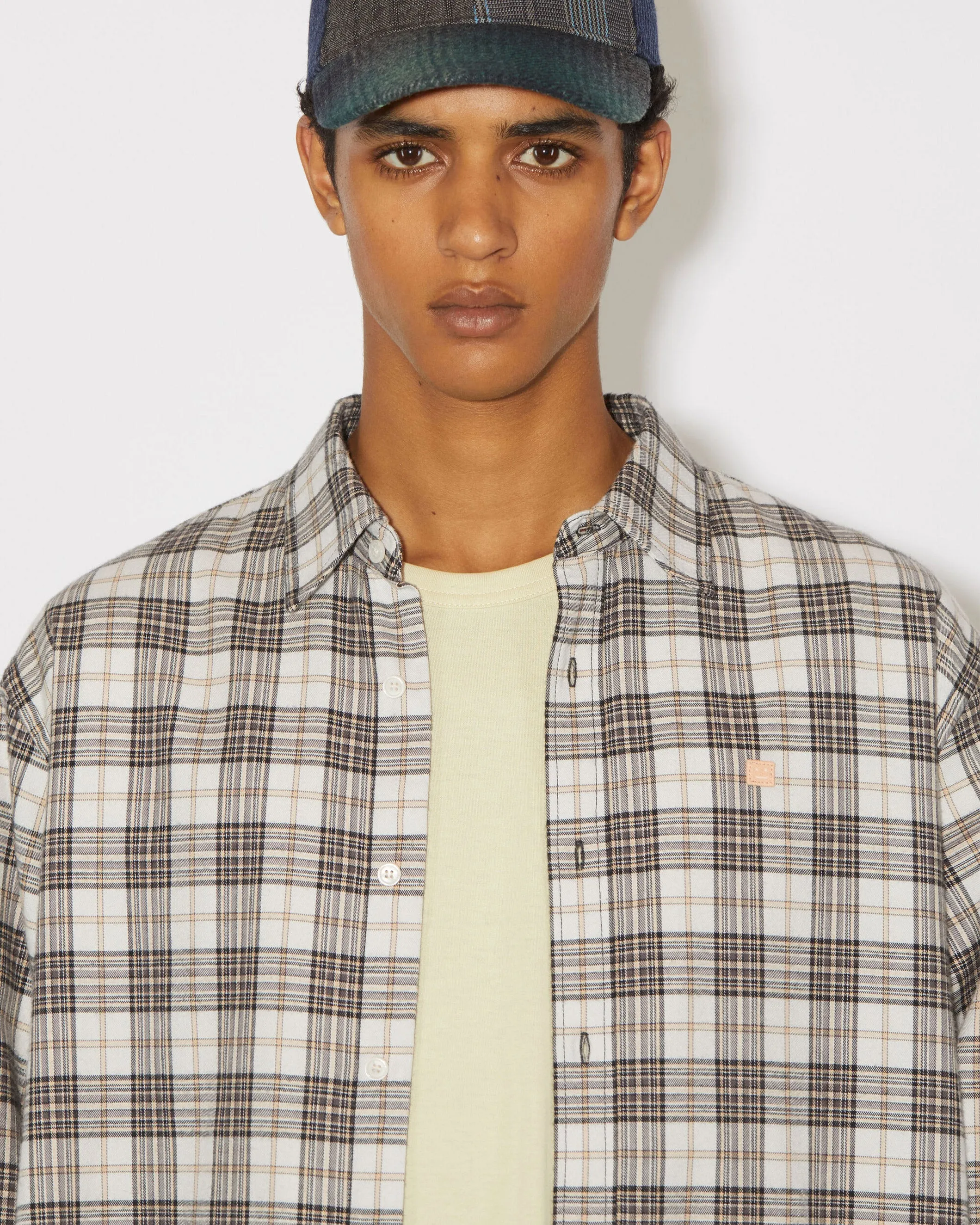 Flannel Check Face Shirt
