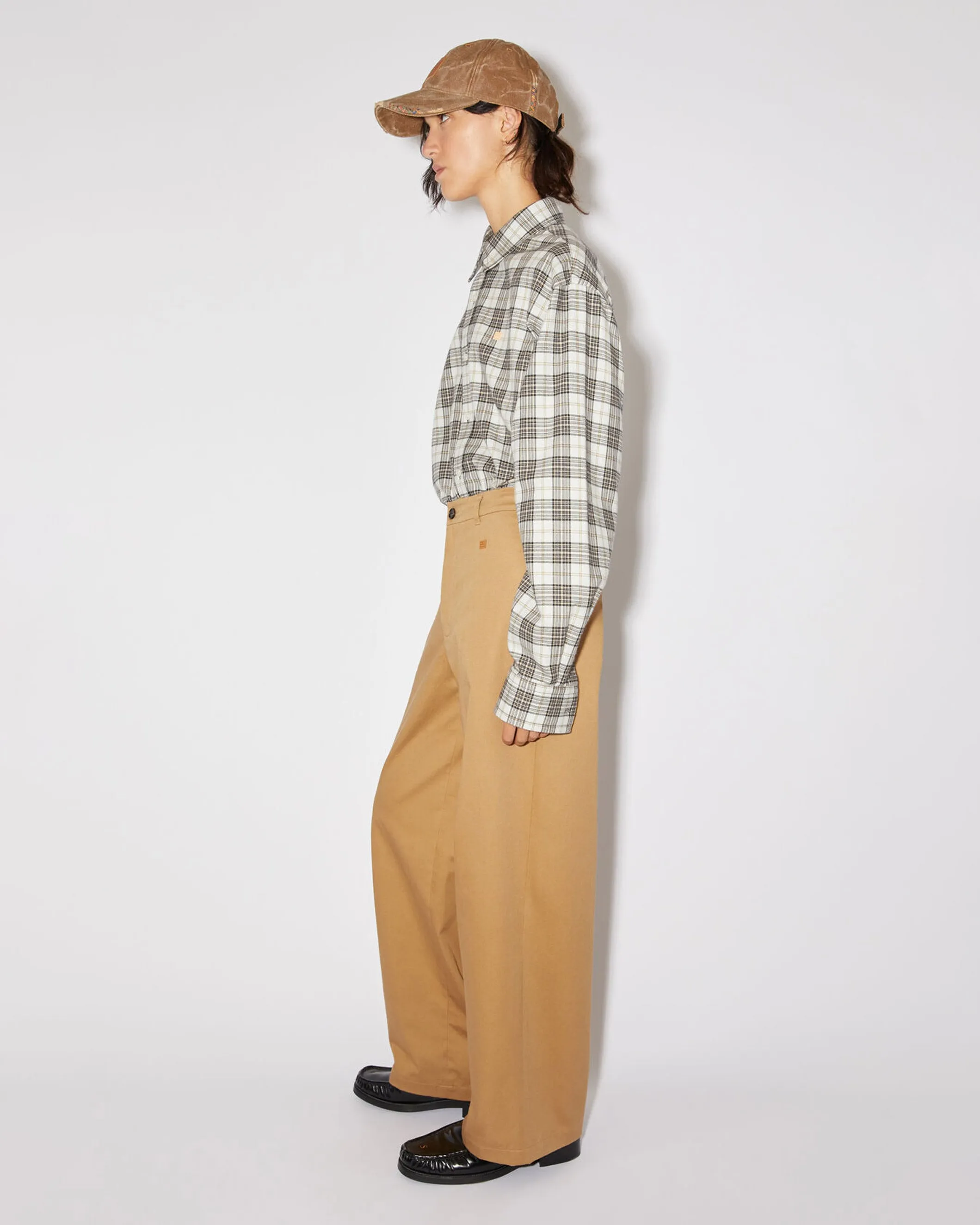 Flannel Check Face Shirt