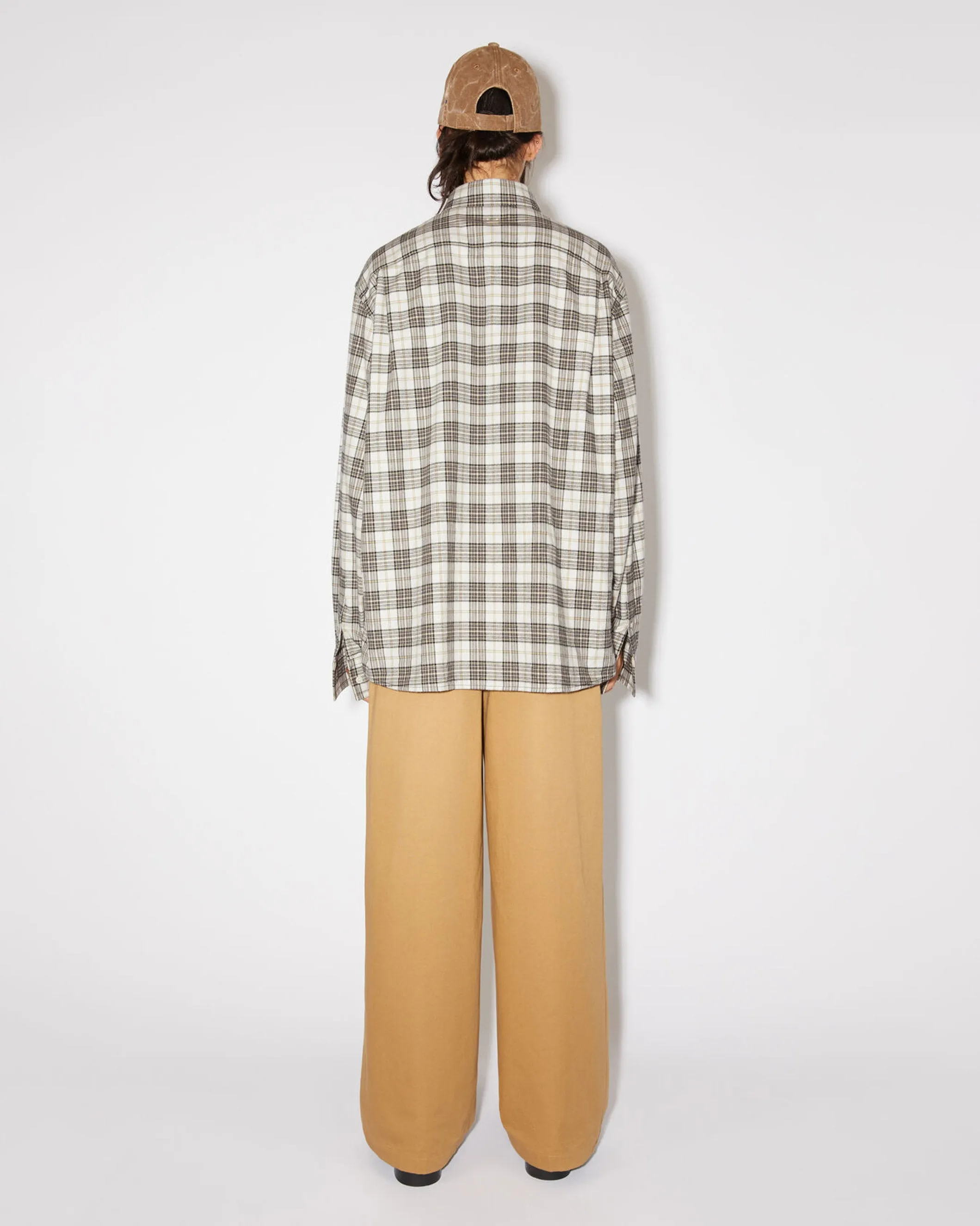 Flannel Check Face Shirt