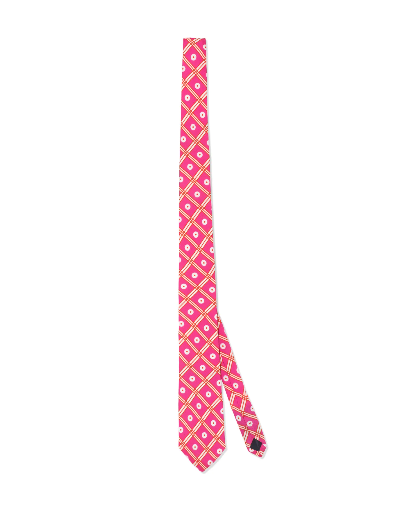 Fuchsia Deco Printed Silk Tie