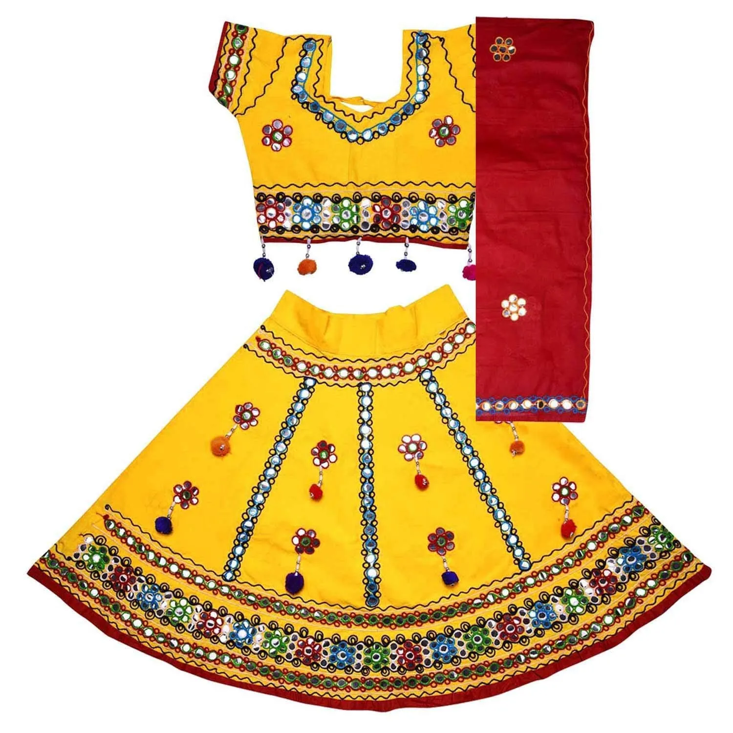 Girl's Cotton Ghaghra Choli, Leghnga Choli, Chania Choli 144y