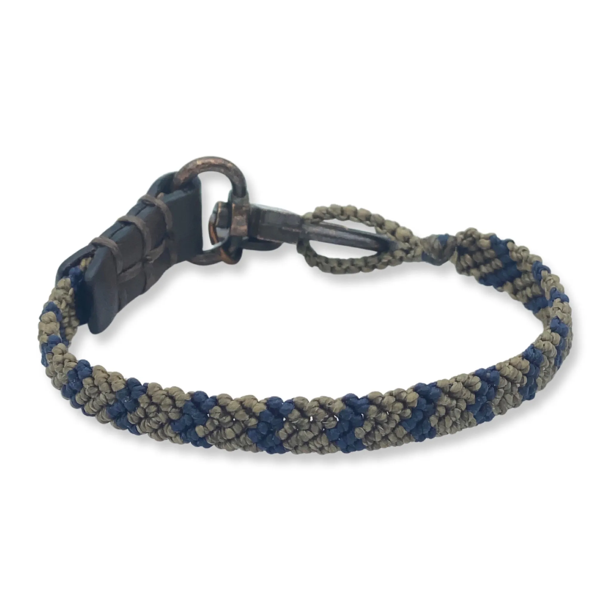 Hand-knotted Stripe Chevron Bracelet