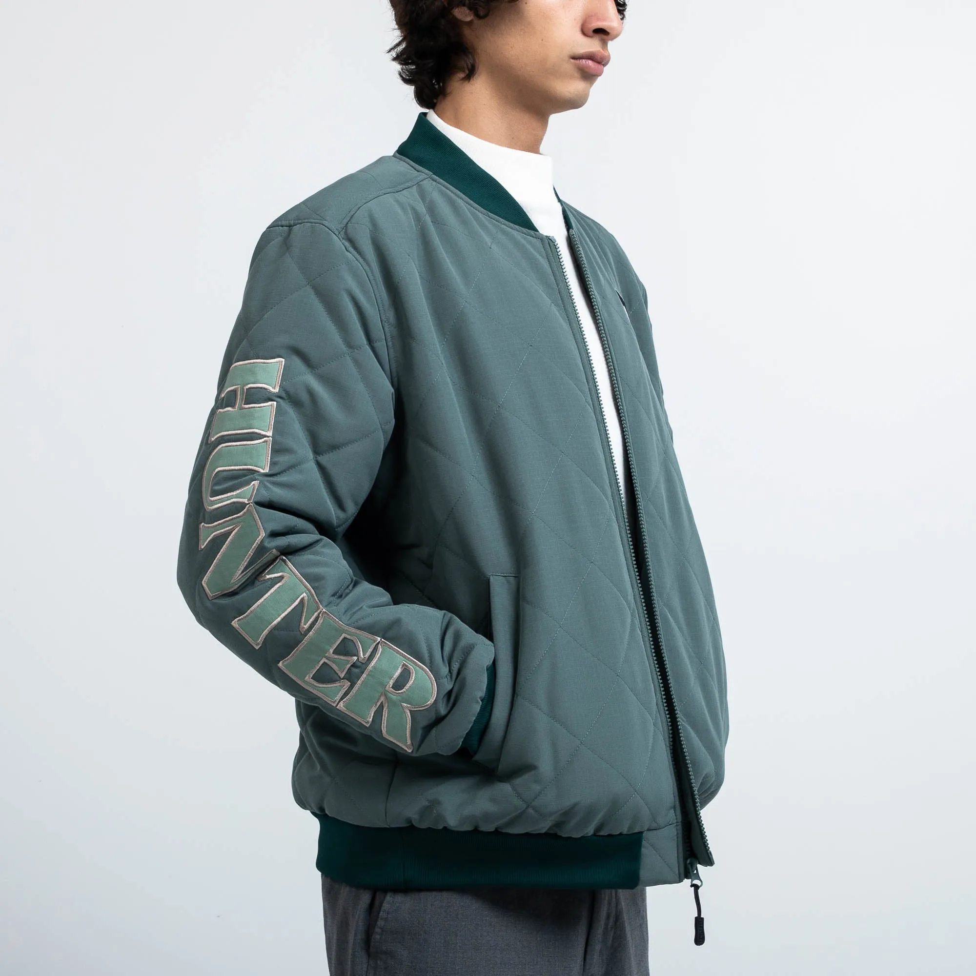 Hunter Association Quilted Bomber Jacket