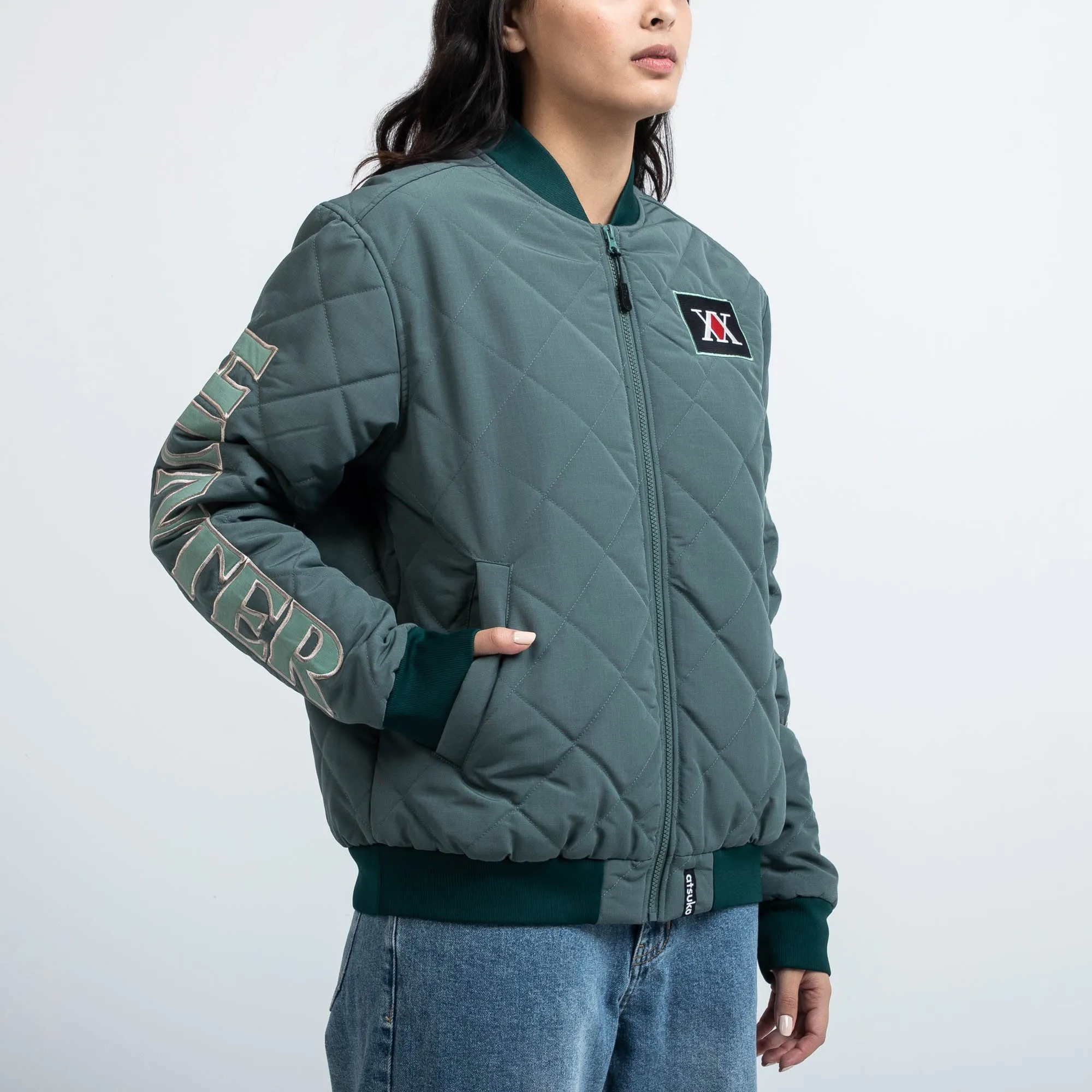 Hunter Association Quilted Bomber Jacket