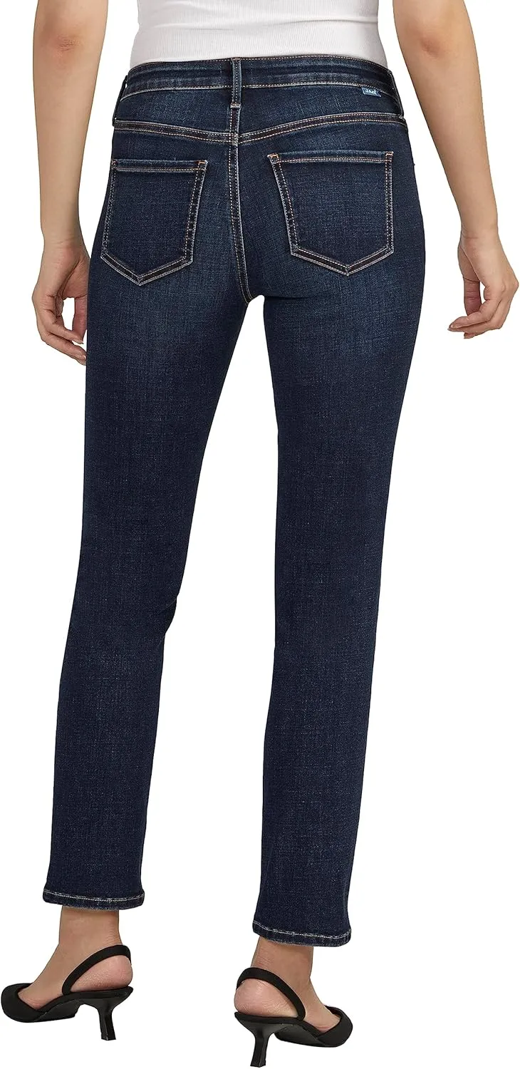 JAG Women's Cassie Mid Rise Slim Straight Leg Jeans & Pants-Legacy