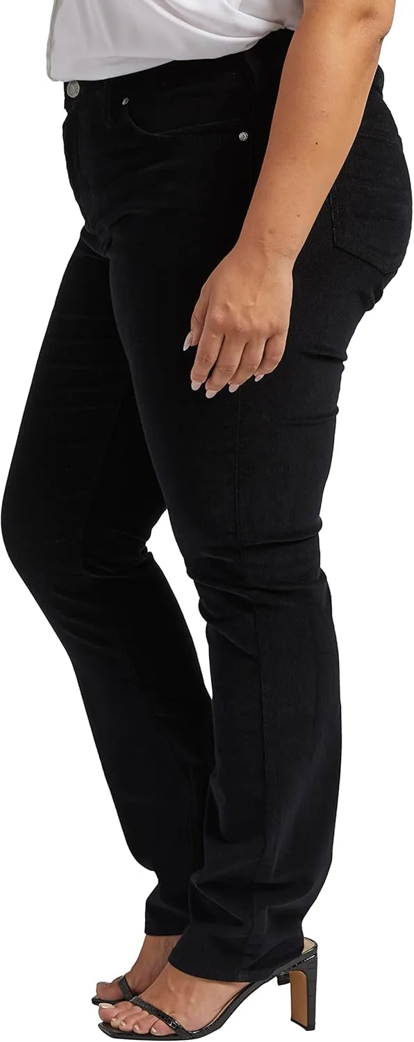 JAG Women's Plus Size Ruby Mid Rise Straight Leg Pants-Legacy