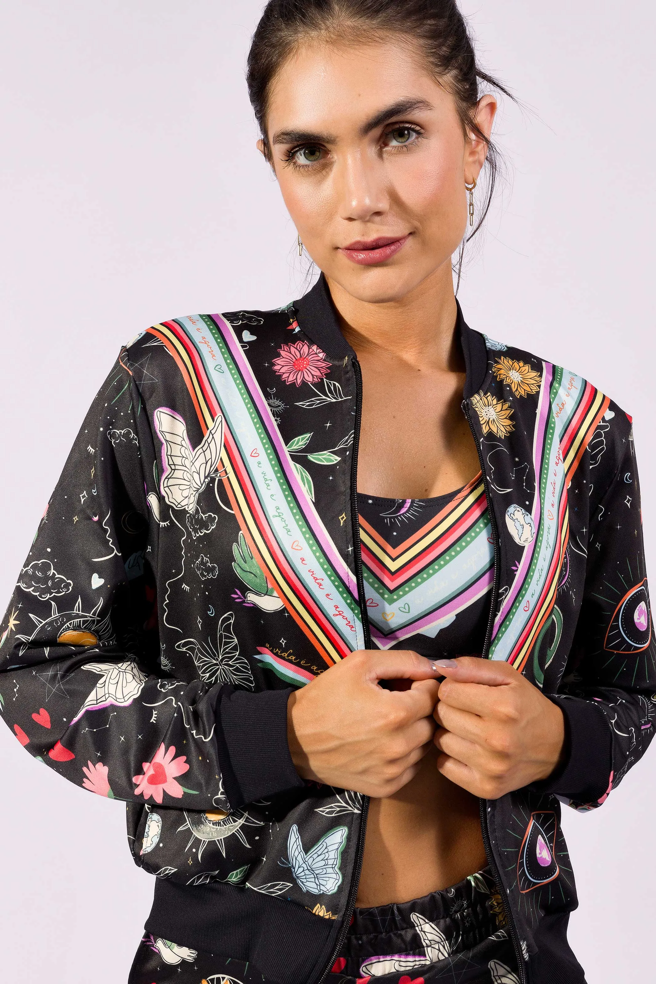 Jaqueta Bomber Vibre Amor