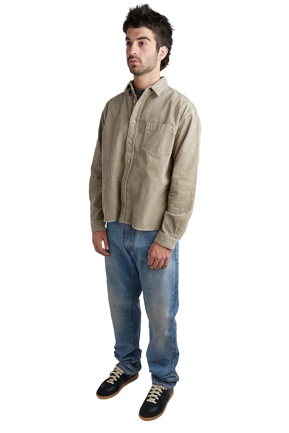 John Elliott Corduroy Hemi Shirt 'Bark'