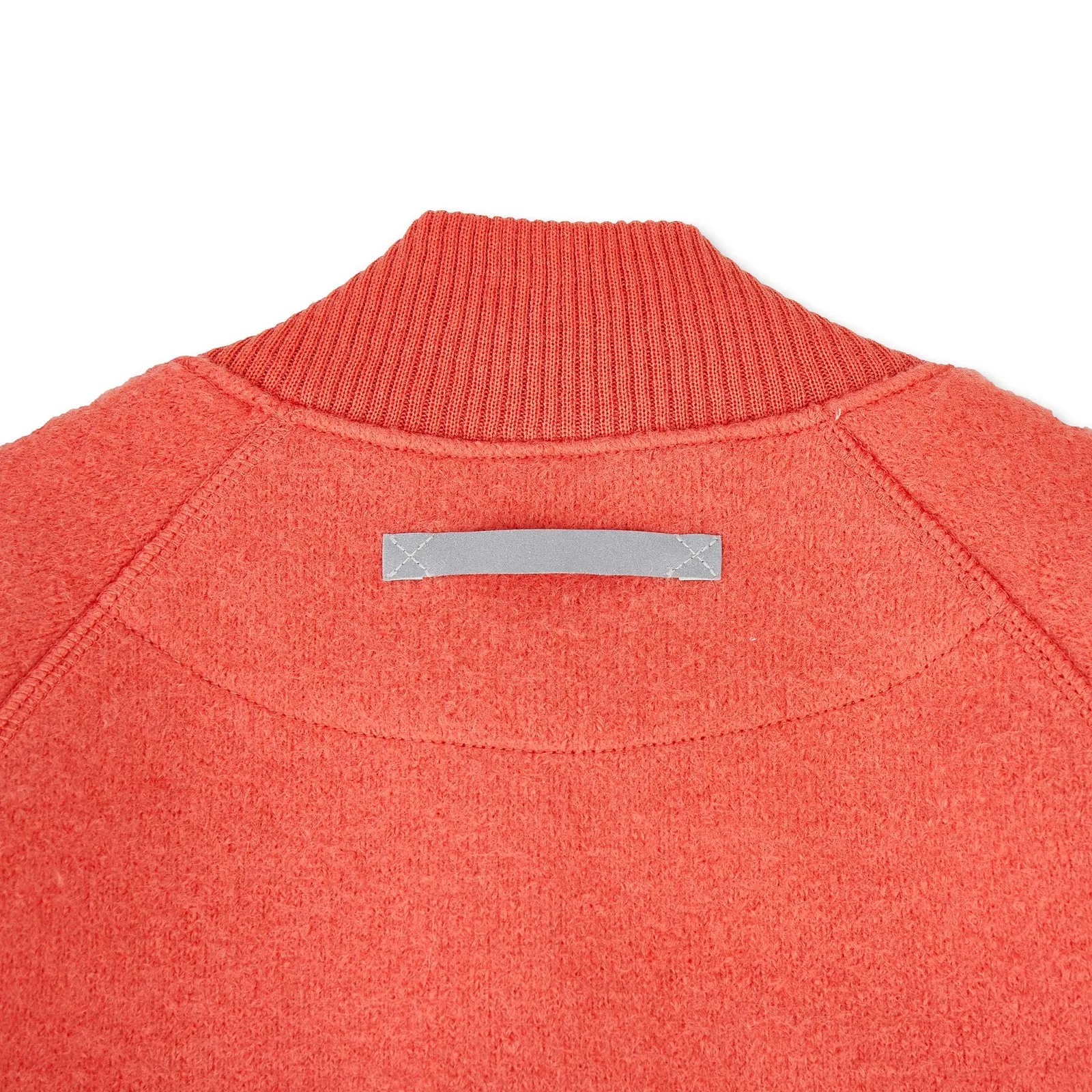 Kids Boiled Wool Bomber Jacket coral