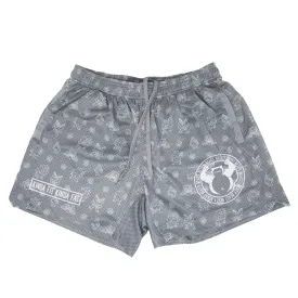 Kinda Fit Kinda Fat Beefy Beast Signature 5.5" Mesh Shorts (Grey)