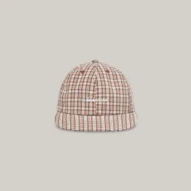 KNICKERBOCKER SERVICE COTTON & NYLON CAP - TAN PLAID
