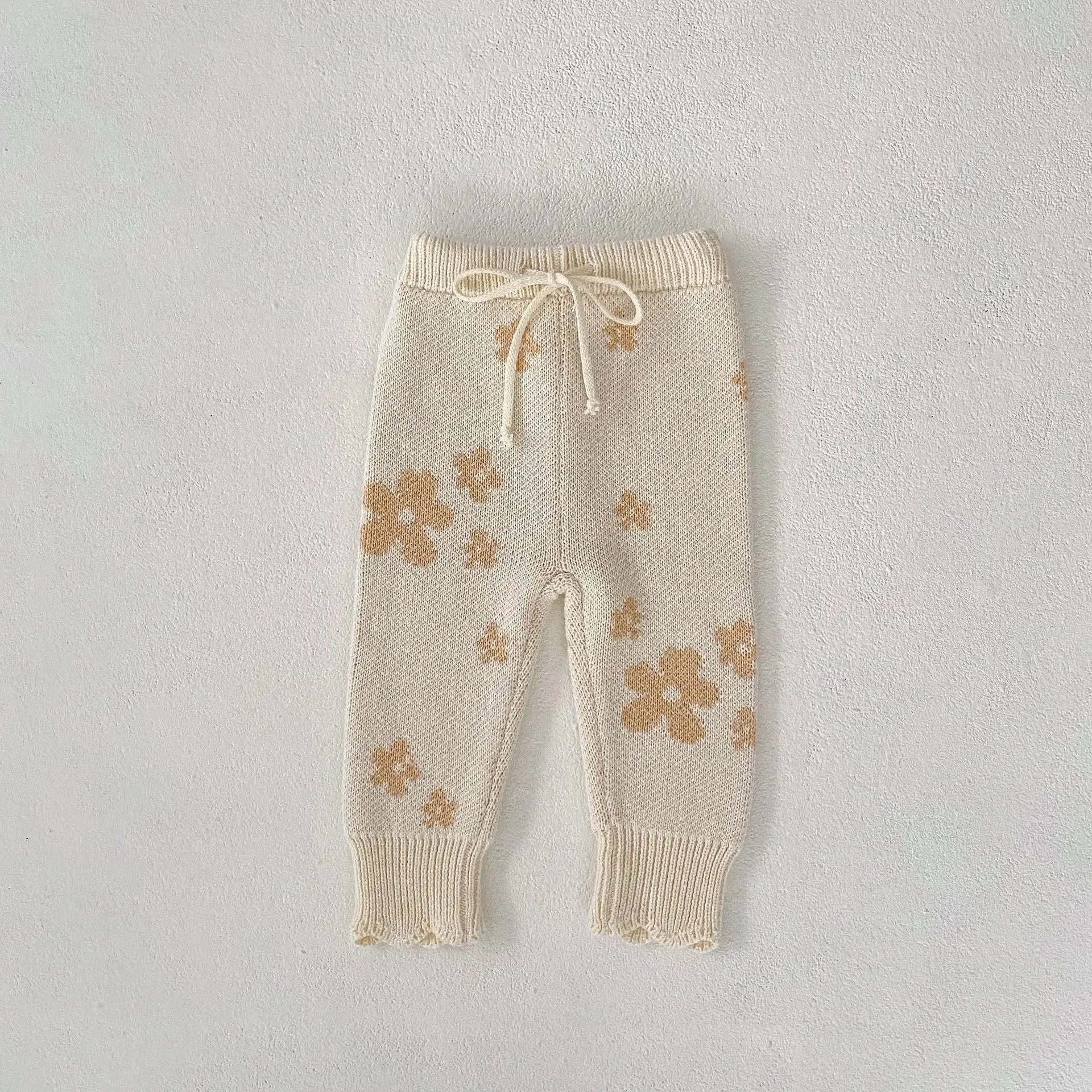 Knitted Beige Jumper & Leggings Set