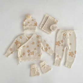 Knitted Beige Jumper & Leggings Set