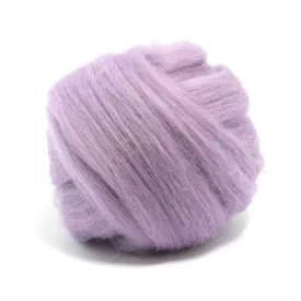 Lavender Dyed Merino Tops