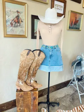 Leah Top in Beige