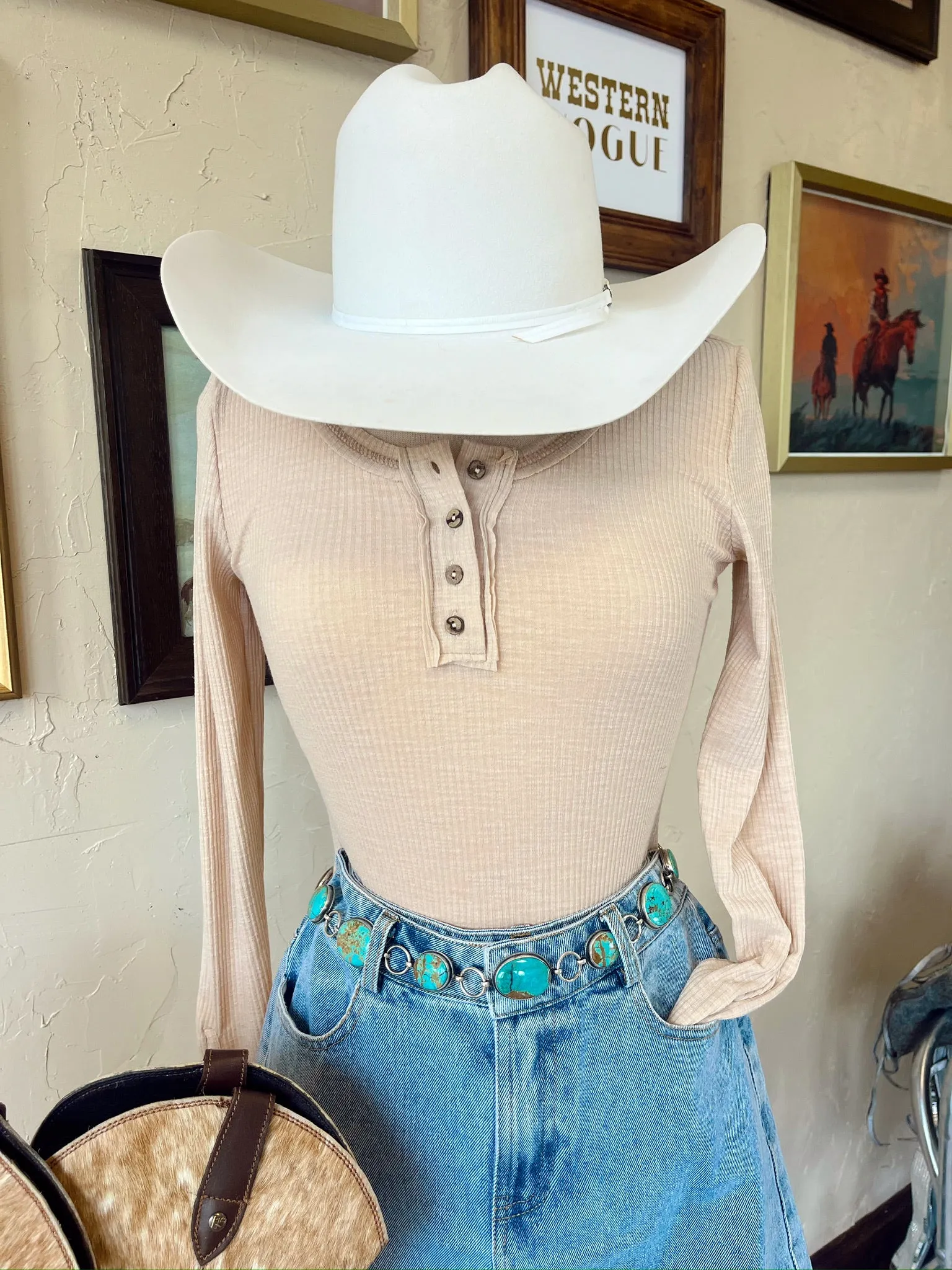 Leah Top in Beige