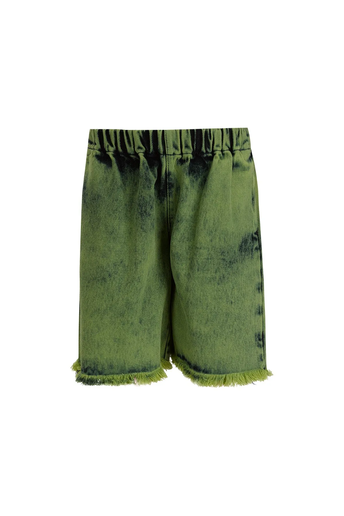 LIME DENIM SHORTS