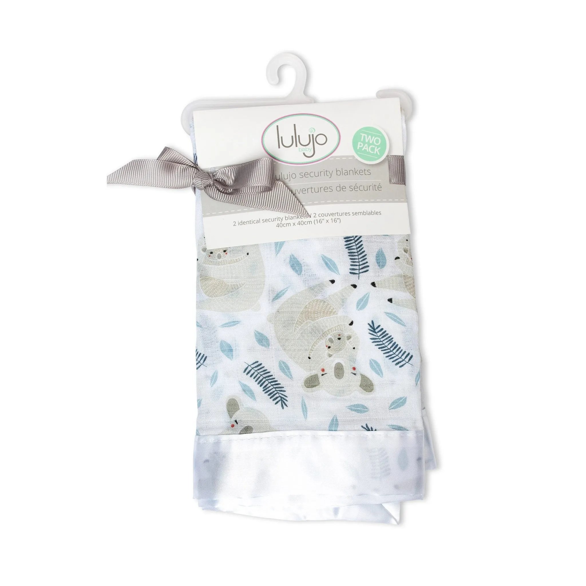 Lulujo Cotton Security Blankets - Koala 2pk