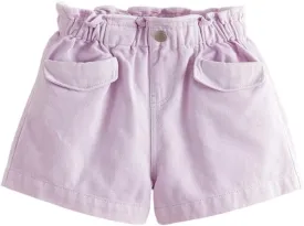 marc & janie Toddler Girl Cotton Denim Shorts Stylish Lace Waist Bottoms 550859