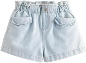 marc & janie Toddler Girl Cotton Denim Shorts Stylish Lace Waist Bottoms 550859
