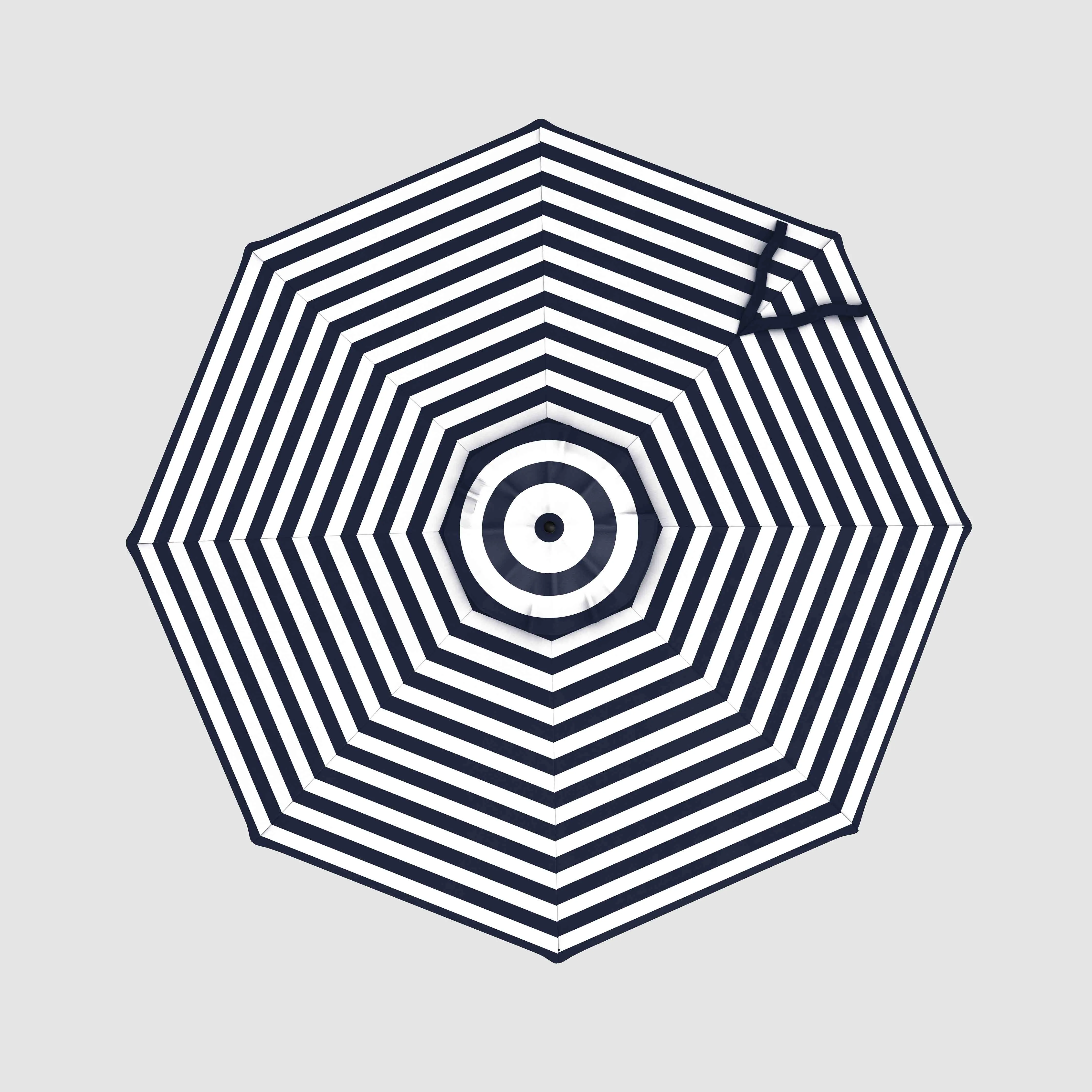 Market Umbrella Spare Canopy - Terylast Navy Stripes