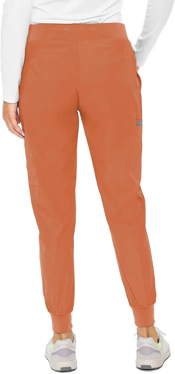 Med Couture Scrub Jogger Pants for Women, Seamed Bottoms with 4 Spacious Pockets MC8721